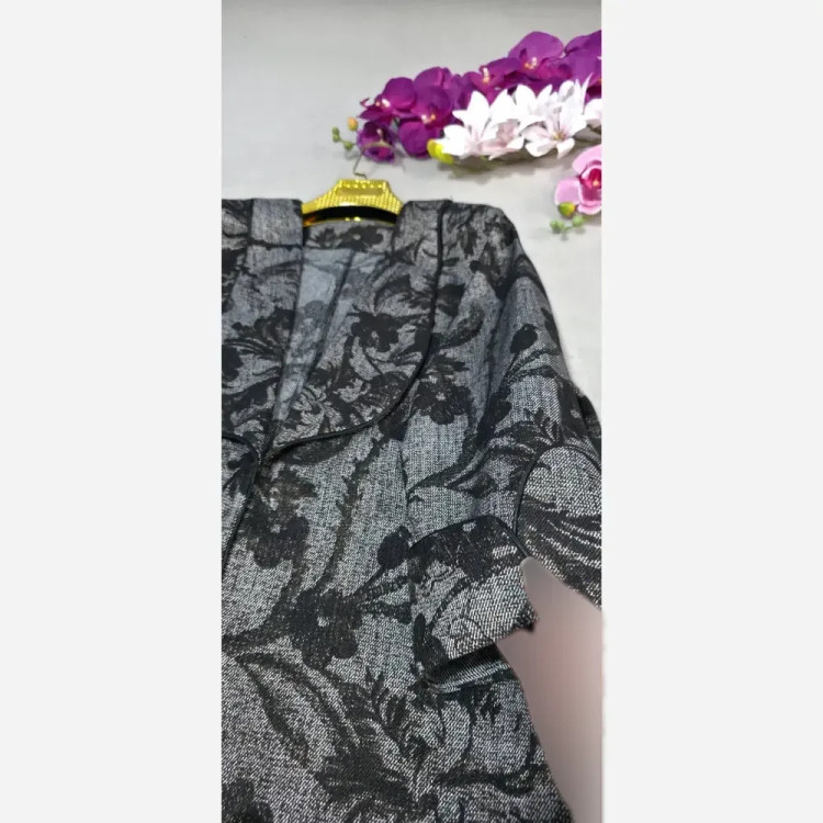 کت مجلسی زنانه مدل آنا جنس موهر درجه یک رنگ مشکی و قهوه ای فری سایز