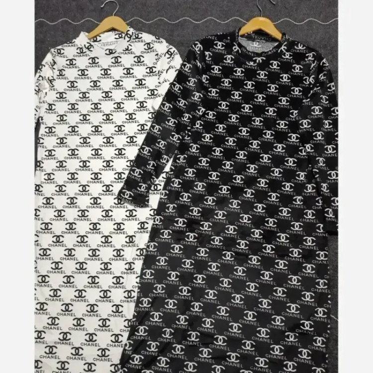 سارافون مخمل چنل داخل کرک زنانه قد 115 فری سایز
